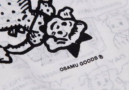 COMME des GARCONS OSAMU GOODS Print Off-White Black T-Shirt Size XS