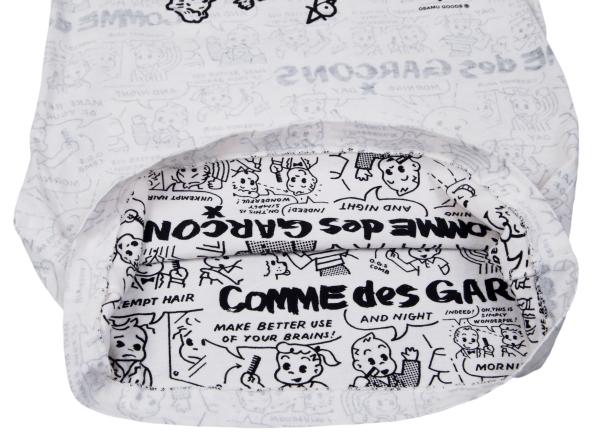 COMME des GARCONS OSAMU GOODS Print Off-White Black T-Shirt Size XS