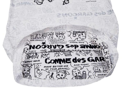 COMME des GARCONS OSAMU GOODS Print Off-White Black T-Shirt Size XS