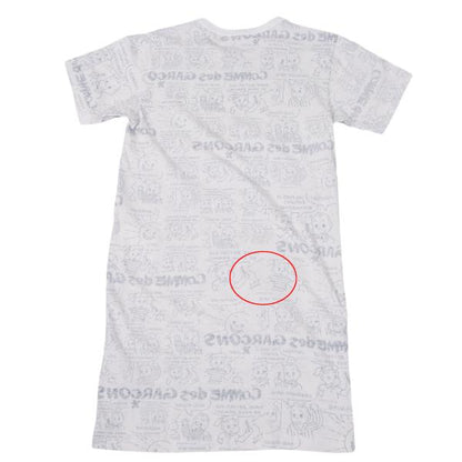 COMME des GARCONS OSAMU GOODS Print Off-White Black T-Shirt Size XS