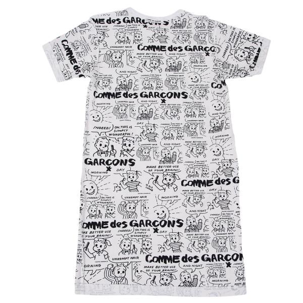 COMME des GARCONS OSAMU GOODS Print Off-White Black T-Shirt Size XS