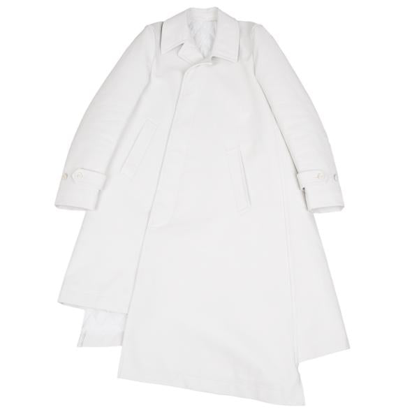 COMME des GARCONS HOMME PLUS White Quilted Coat Size S