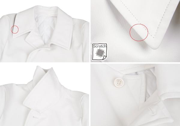 COMME des GARCONS HOMME PLUS White Quilted Coat Size S