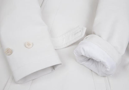 COMME des GARCONS HOMME PLUS White Quilted Coat Size S