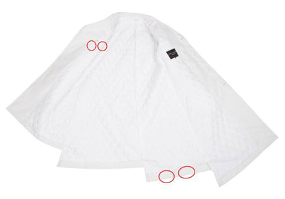 COMME des GARCONS HOMME PLUS White Quilted Coat Size S