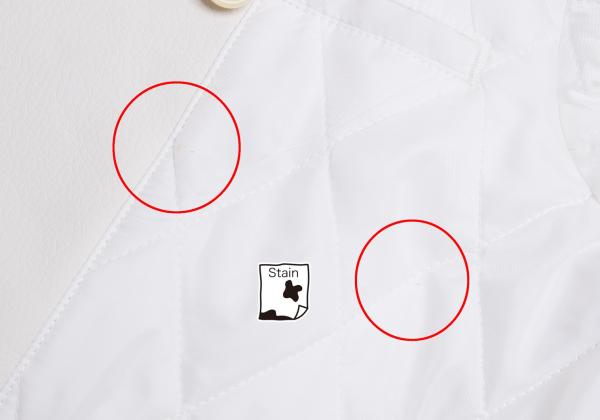 COMME des GARCONS HOMME PLUS White Quilted Coat Size S