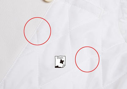 COMME des GARCONS HOMME PLUS White Quilted Coat Size S