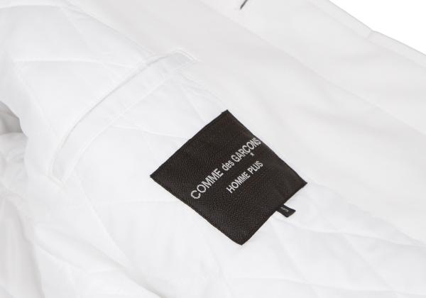 COMME des GARCONS HOMME PLUS White Quilted Coat Size S