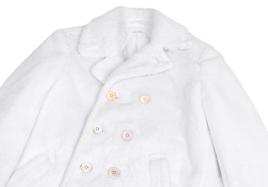 COMME des GARCONS HP 18AW Faux Fur Quilted Coat White Size S