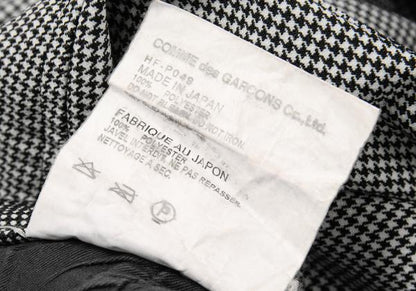COMME des GARCONS HOMME Puppytooth Pants White Size S