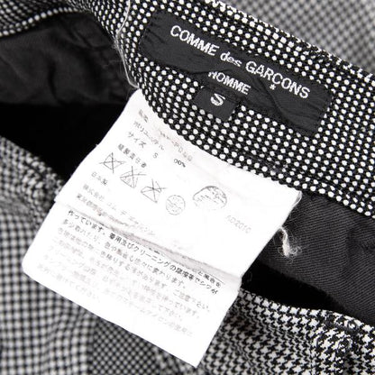 COMME des GARCONS HOMME Puppytooth Pants White Size S