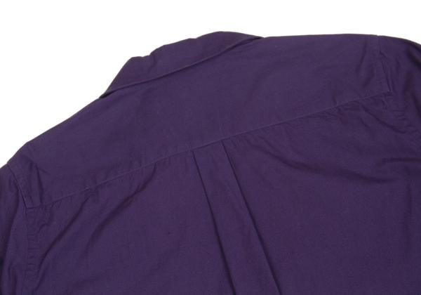 BLACK COMME des GARCONS Camo Panel Purple Khaki Shirt Size S