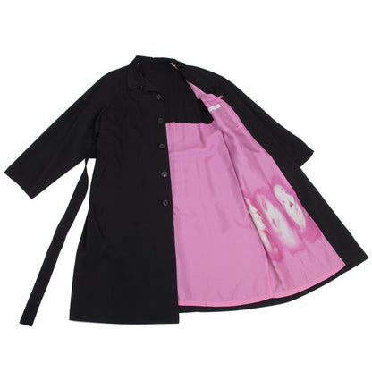 Y's for men YMO Print Lining Wool Coat Black Size M