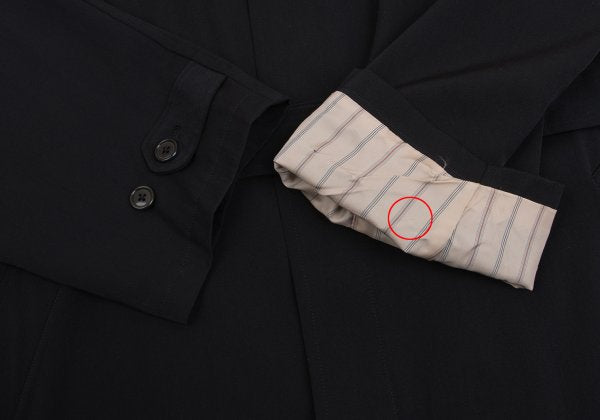 Y's for men YMO Print Lining Wool Coat Black Size M