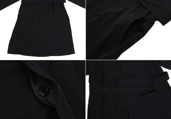 Y's for men YMO Print Lining Wool Coat Black Size M
