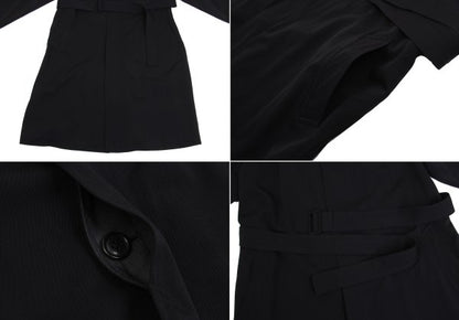 Y's for men YMO Print Lining Wool Coat Black Size M