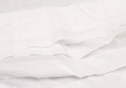 COMME des GARCONS Tiered Hem Cotton Tunic White Blouse Size S