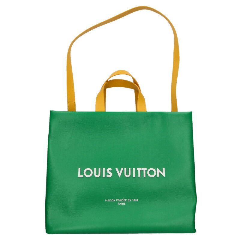 LOUISVUITTON Green/Yellow Shopper Tote MM Size ONE SIZE