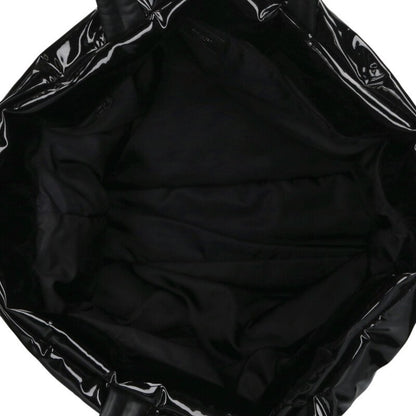 SAINT LAURENT PARIS Logo Patent Tote Bag Black Size ONE SIZE