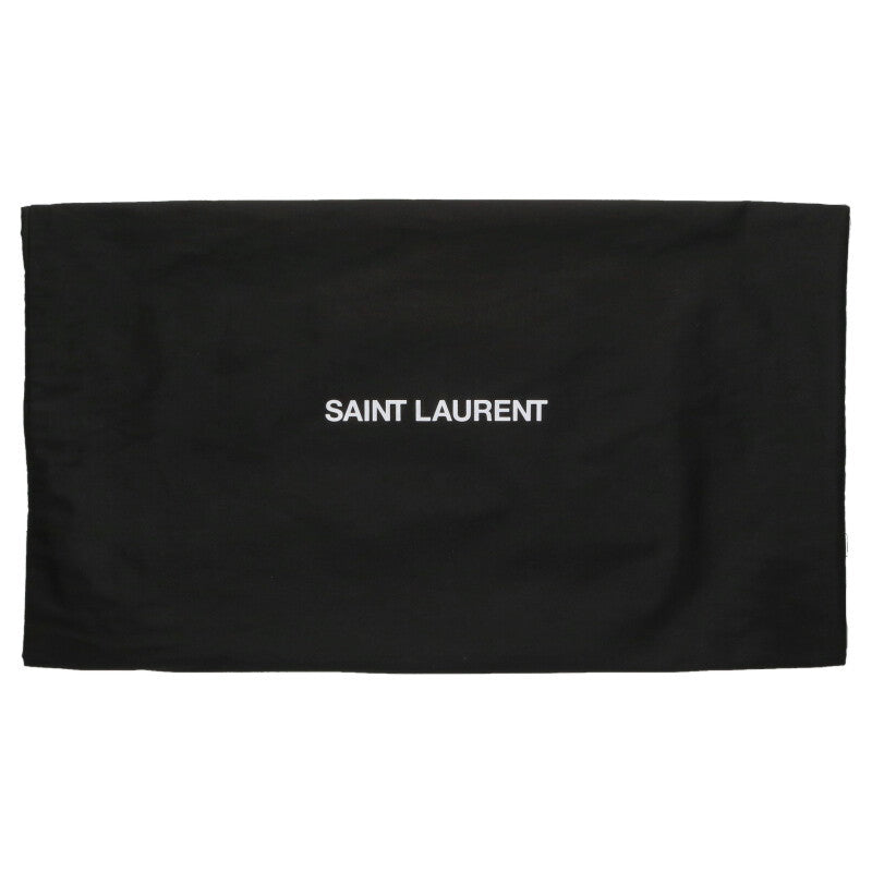 SAINT LAURENT PARIS Logo Patent Tote Bag Black Size ONE SIZE