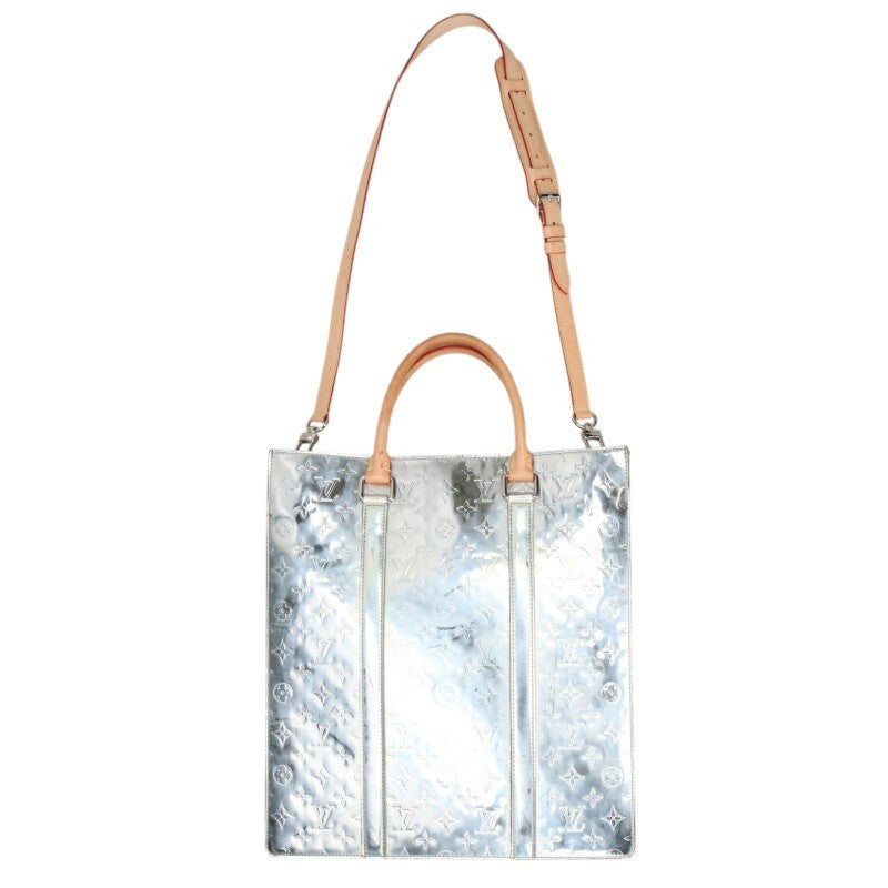 LOUISVUITTON Silver Sac Plat Monogram Mirror Size ONE SIZE