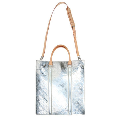 LOUISVUITTON Silver Sac Plat Monogram Mirror Size ONE SIZE
