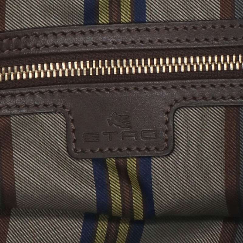 ETRO LOVE TROTTER Jacquard Leather Patch Tote Size ONE SIZE