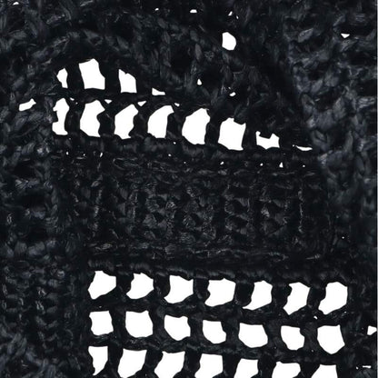 PRADA Raffia Triangle Logo Mesh Tote Size ONE SIZE
