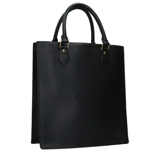 Louis Vuitton PM Leather Tote Bag Black Size PM