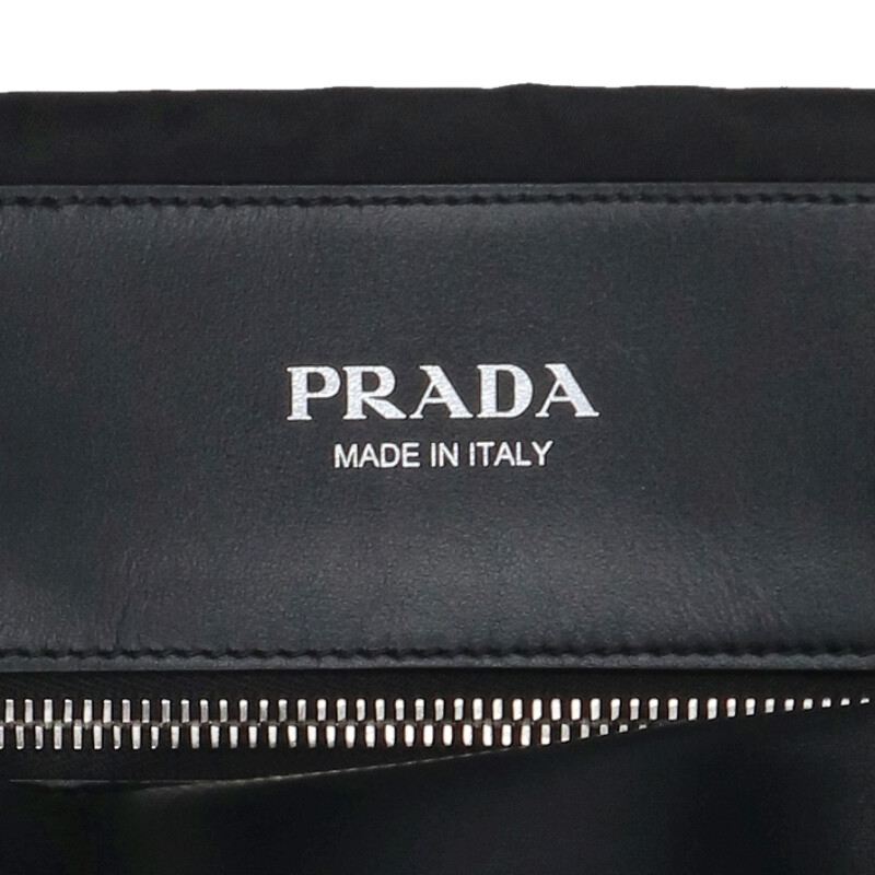 PRADA Re-Nylon Triangle Plate Tote w/ Size ONE SIZE