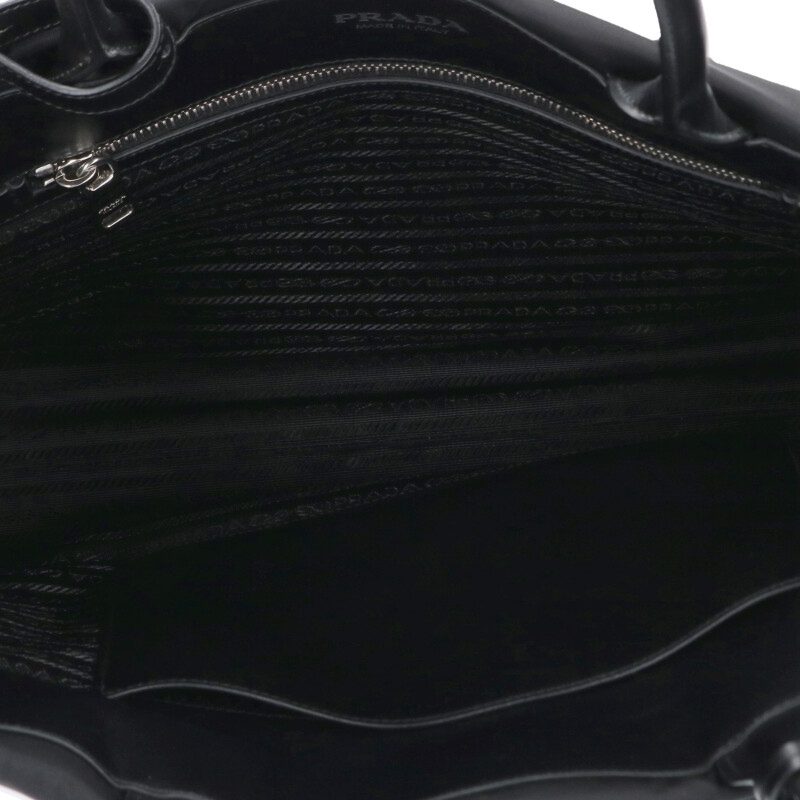 PRADA Re-Nylon Triangle Plate Tote w/ Size ONE SIZE