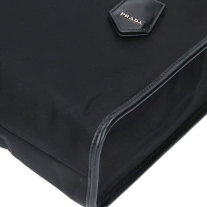 PRADA Re-Nylon Triangle Plate Tote w/ Size ONE SIZE