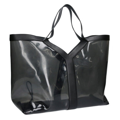 SAINT LAURENT PARIS Y Tote Vinyl Bag w/ Pouch Size ONE SIZE