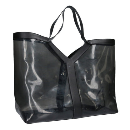 SAINT LAURENT PARIS Y Tote Vinyl Bag w/ Pouch Size ONE SIZE