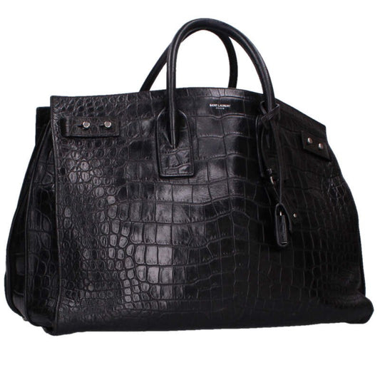 SAINT LAURENT PARIS Sac de Jour Croc-Embossed Size ONE SIZE
