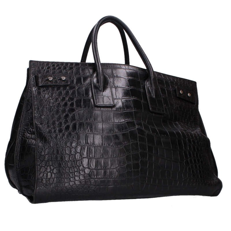 SAINT LAURENT PARIS Sac de Jour Croc-Embossed Size ONE SIZE