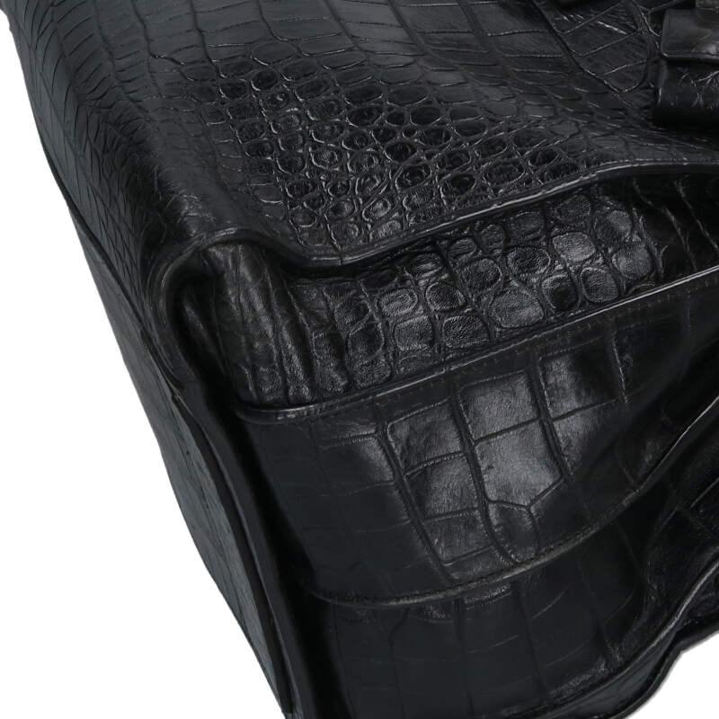 SAINT LAURENT PARIS Sac de Jour Croc-Embossed Size ONE SIZE