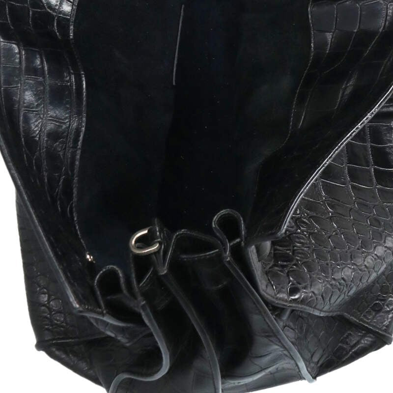 SAINT LAURENT PARIS Sac de Jour Croc-Embossed Size ONE SIZE