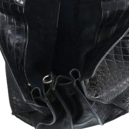 SAINT LAURENT PARIS Sac de Jour Croc-Embossed Size ONE SIZE