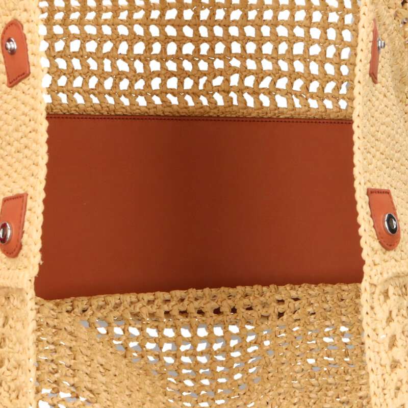 AMIRI Logo Scarf Straw Tote Bag Size ONE SIZE