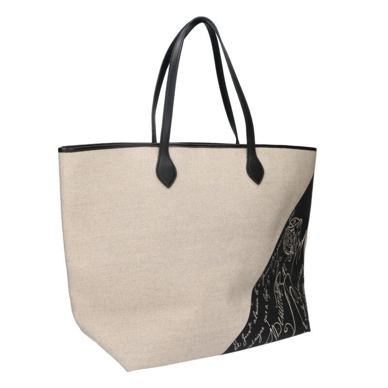 Berluti Script Sunday Calligraphy Canvas Tote Size ONE SIZE