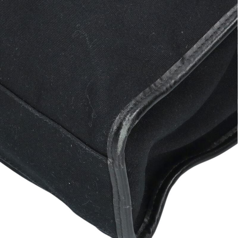 Fendi Logo Tote Bag Black x Brown