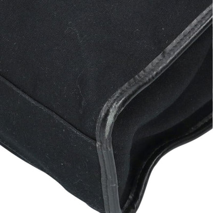 Fendi Logo Tote Bag Black x Brown
