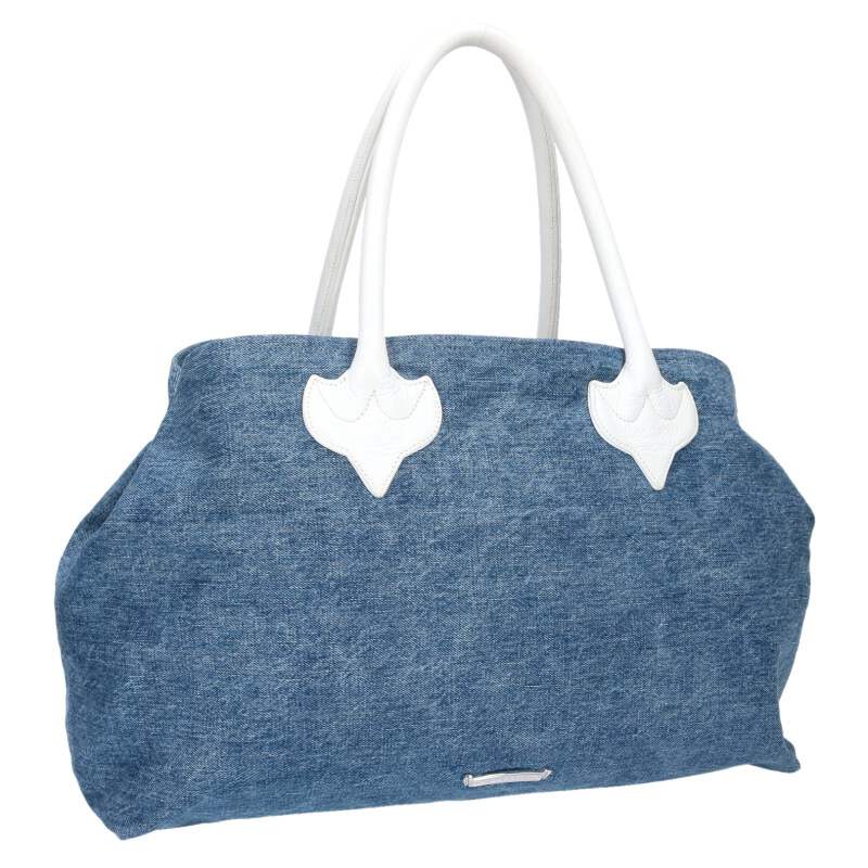 Chrome Hearts Large Cross Denim Tote Bag Multi