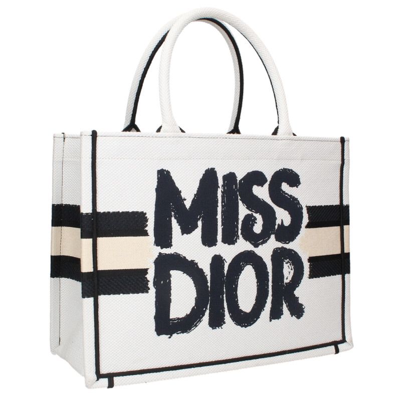 Christian Dior Book Tote Painted Logo Tote Size ONE SIZE