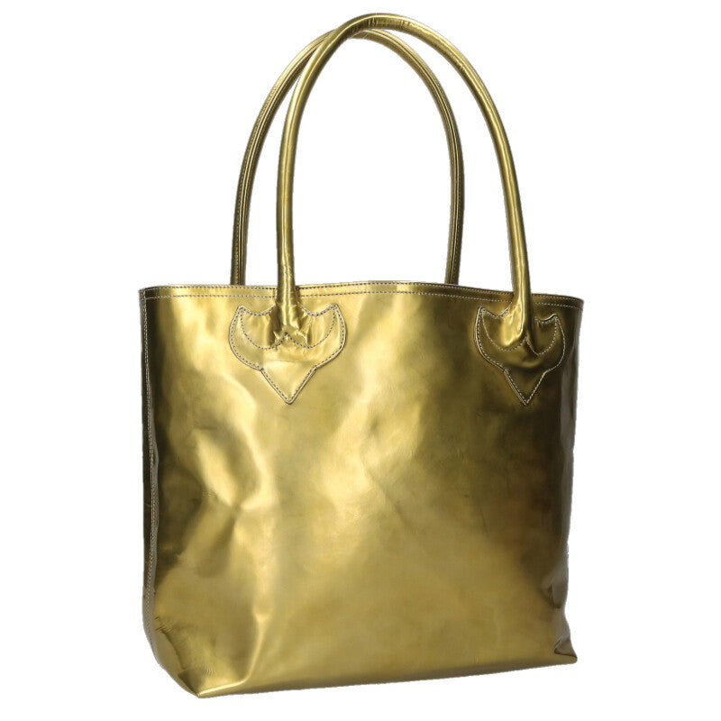 Chrome Hearts FS Tote Cross Patch Leather Tote Size ONE Gold
