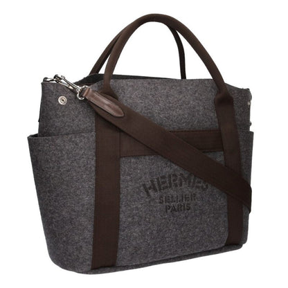 HERMES Sac de Pansage Groom 2WAY Wool Tote Size ONE SIZE