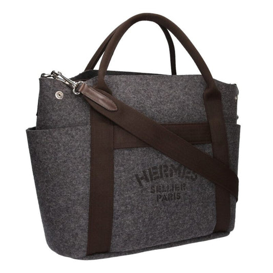HERMES Sac de Pansage Groom 2WAY Wool Tote Size ONE SIZE