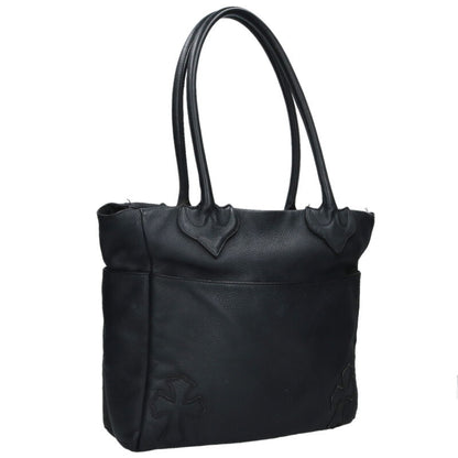 Chrome Hearts 4Pocket Cross Patch Leather Tote Size Multi