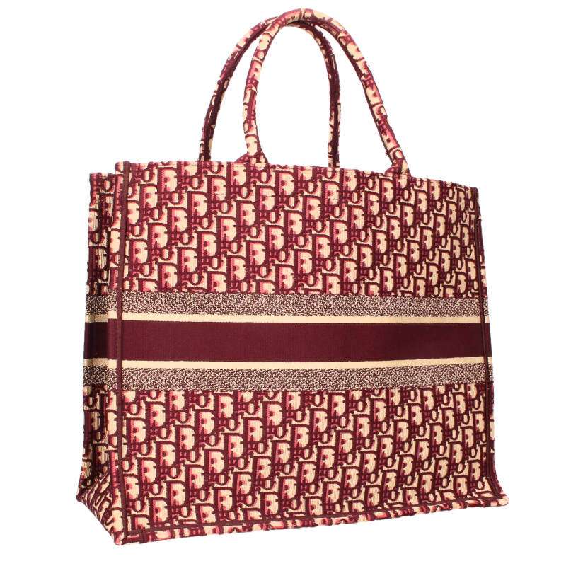 DIOR Book Tote Oblique Jacquard Tote Bag Size ONE SIZE